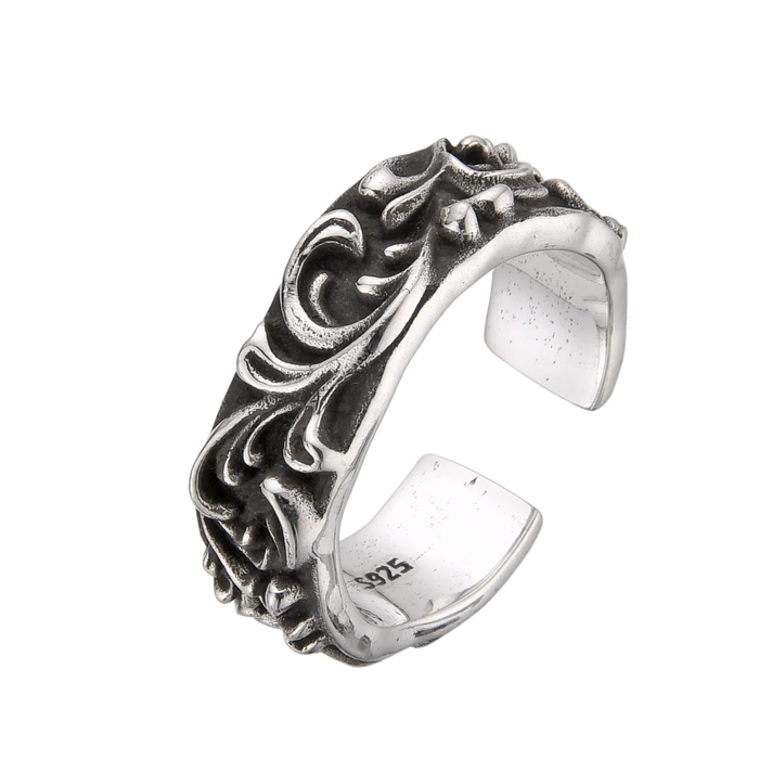 [full] - Floral Sterling Silver Ring