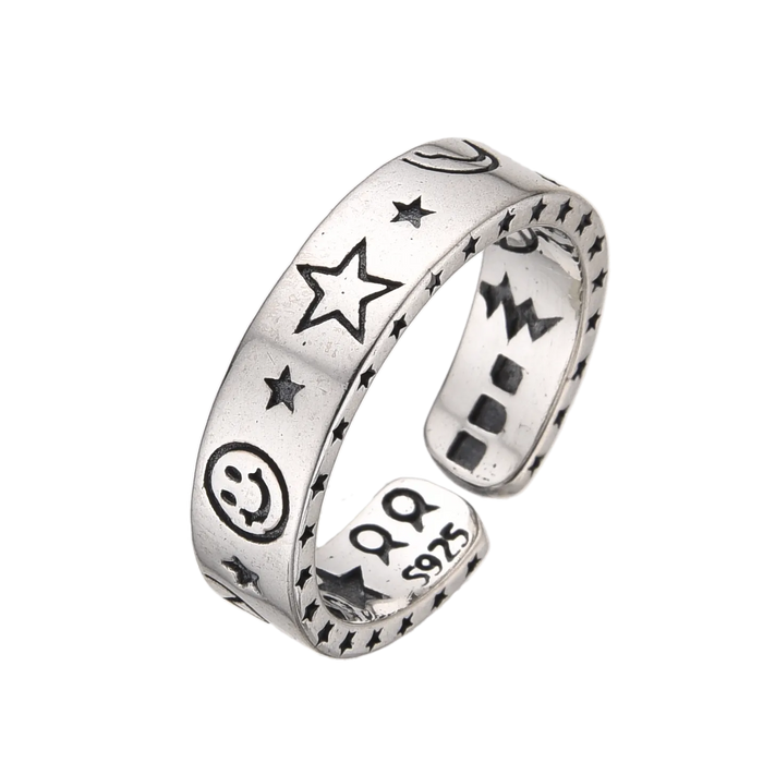 [full] Sterling silver astro ring