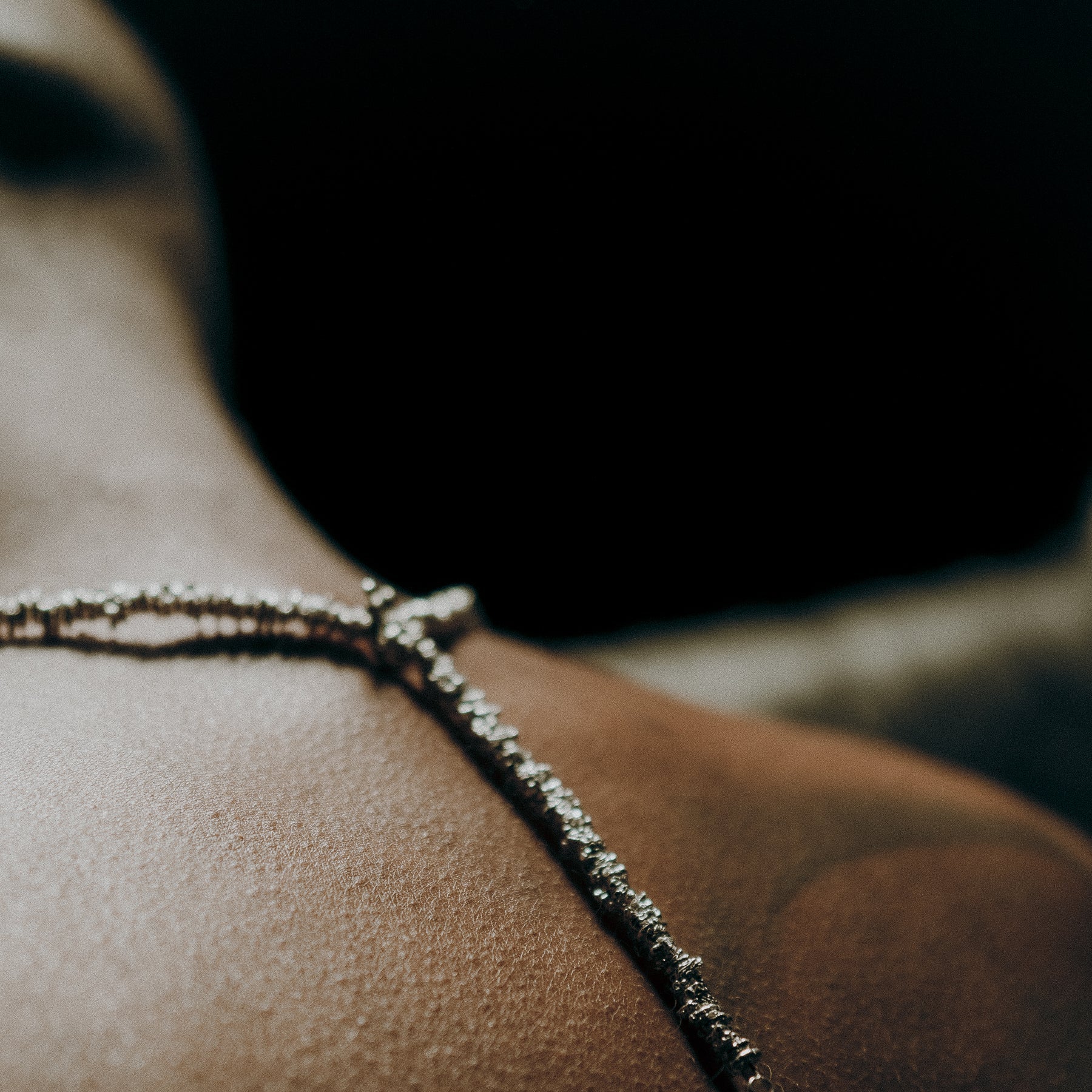 [full]- sterling silver discs with a polished, faceted finish necklace