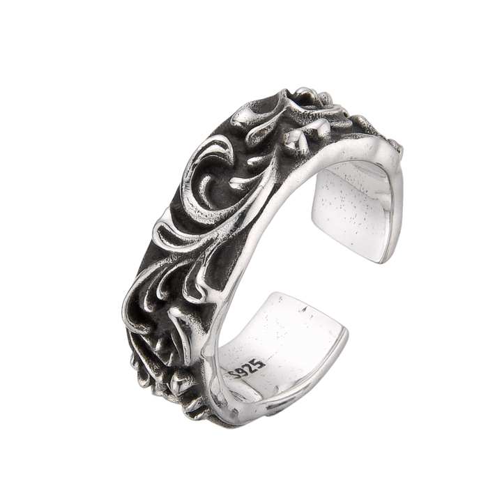 [full] - Floral Sterling Silver Ring