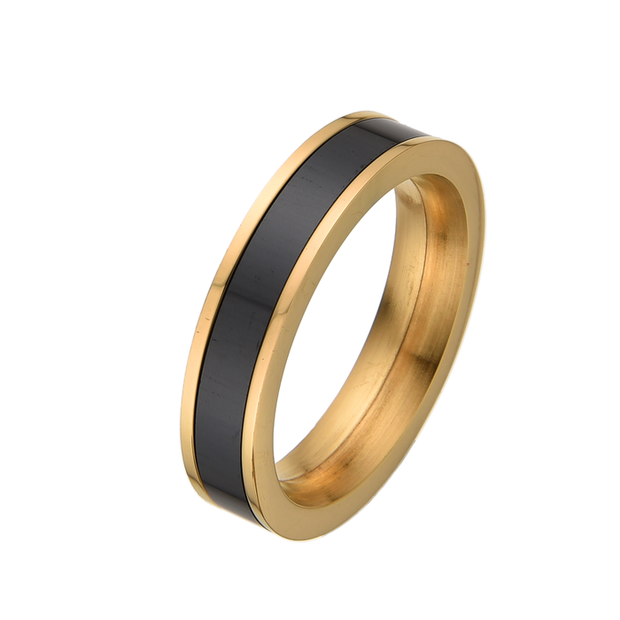 [full] - Gold Ceramic Ring