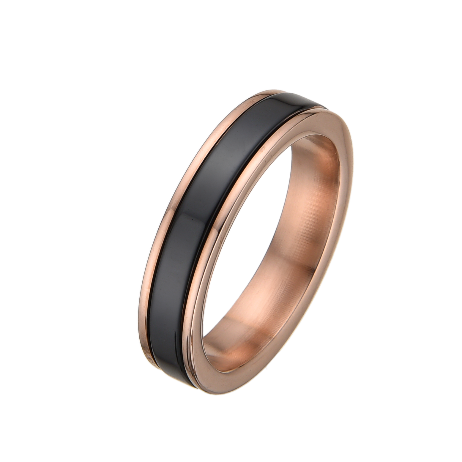 [full] - Rose Gold Ceramic Ring