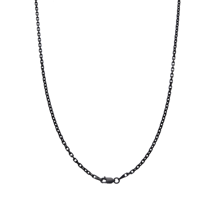 [full]-FORZA silver chain with ruthenium plating