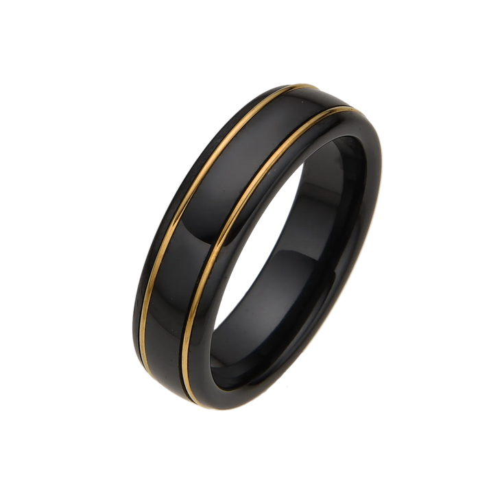 [full] - Black Ceramic Ring
