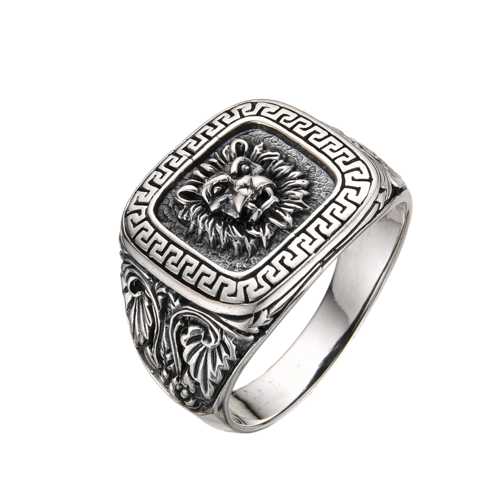 [full] Sterling silver lion design ring