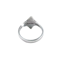[full] manta sterling silver open ring