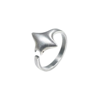 [full] manta silver ring