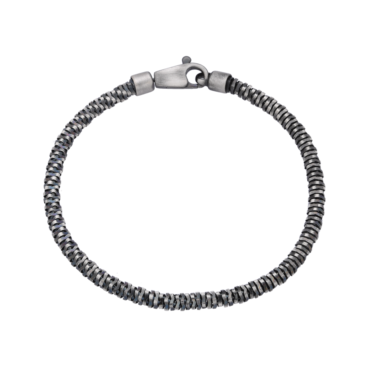 なとり 行進 Silver Bracelet NERO_silver_bracelet2_1200x120