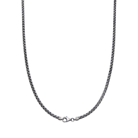 [full]- OMEGA silver chain with ruthenium plating