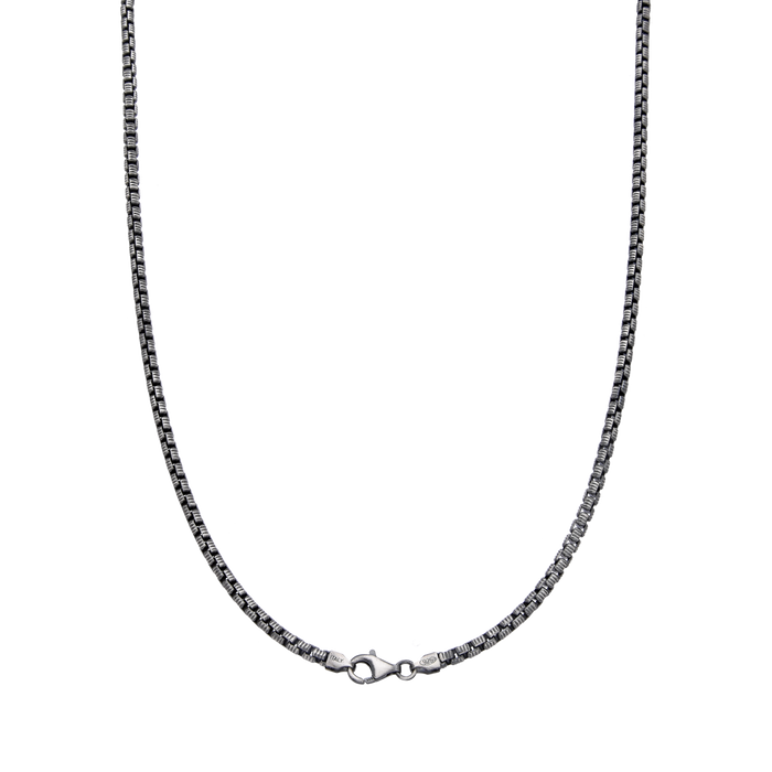 [full]- OMEGA silver chain with ruthenium plating