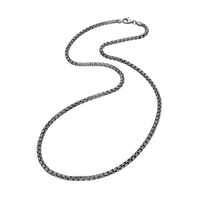 [full]- OMEGA silver chain with ruthenium plating