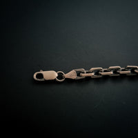 [full] - Sterling silver bracelet featuring ruthenium-plated links with brushed gun-metal texture.