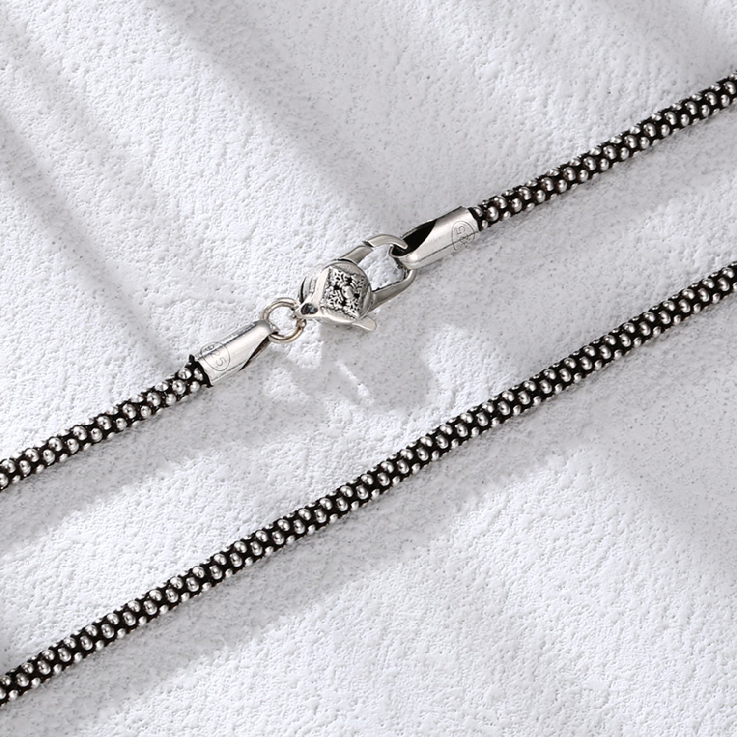 [full] - Serpentia sterling silver unisex necklace