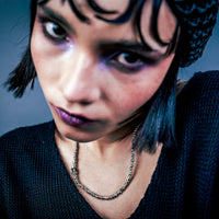 [full] - Woman wearing stellar sterling silver beads necklace