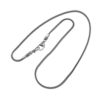 [full] - Woven sterling silver chain necklace with a bold industrial clasp