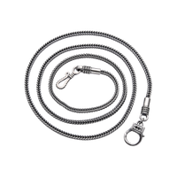 [full] - Woven sterling silver chain necklace with a bold industrial clasp