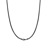 [full]-VEIL silver chain with ruthenium plating