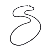 [full]-VEIL silver chain with ruthenium plating